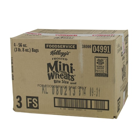 Kelloggs Kellogg's Frosted Mini Wheats 56 oz. Bags, PK4 3800004991